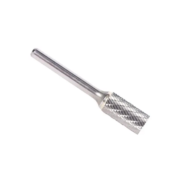Hot Deal 7/16" X 1" Cylindrical Double Cut Carbide Bur Solid Carbide 1/4" Round Shank DULSA4