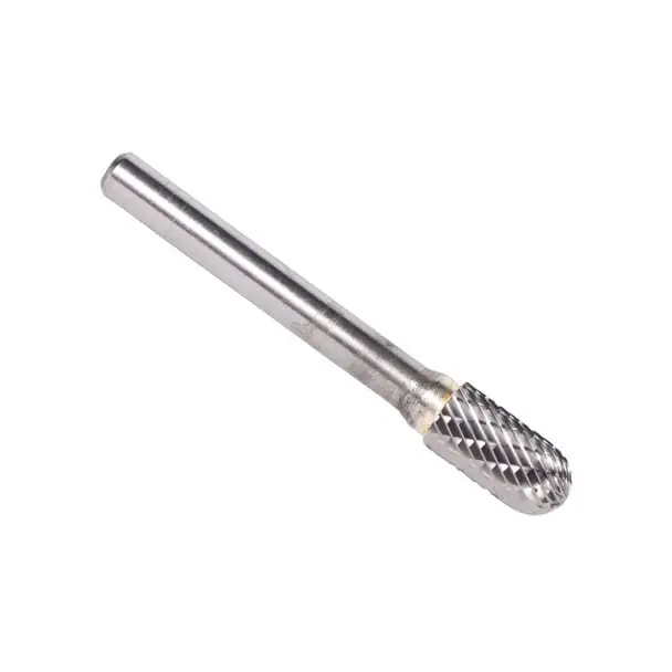 Cheap 1" X 1" Cylindrical Radius-End Double Cut Carbide Bur Solid Carbide 1/4" Round Shank DULSC9