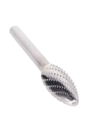 1/4" X 5/8" Flame Double Cut Carbide Bur Solid Carbide 1/4" Round Shank DULSH1 Markdown