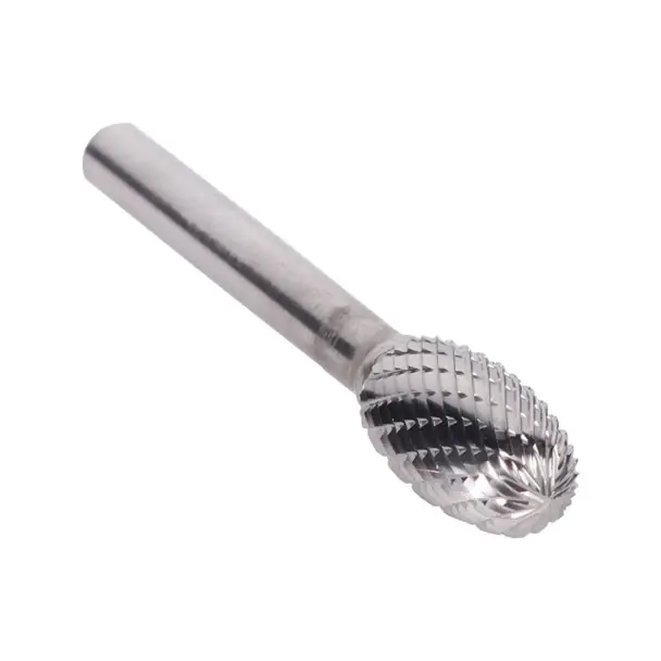 Secure Checkout 1/2" X 7/8" Oval Double Cut Carbide Bur Solid Carbide 1/4" Round Shank DULSE5