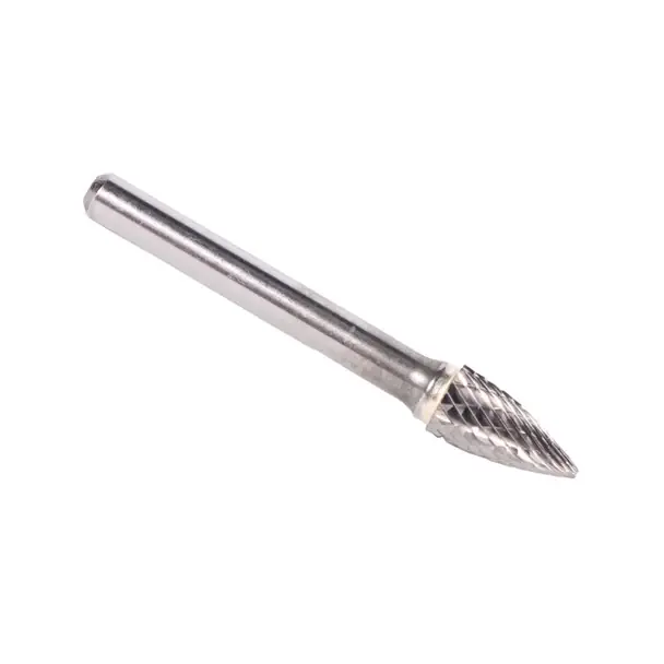 3/4" X 1-1/2" Tree Pointed-End Double Cut Carbide Bur Solid Carbide 1/4" Round Shank DULSG15 Fast Shipping