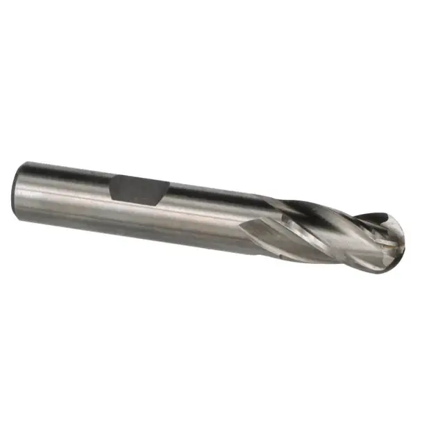 Same Day Shipping 3/8" X 3/4" 4 Flute Single End Ball End End Mill HSS 3/8" Shank DWCF1112