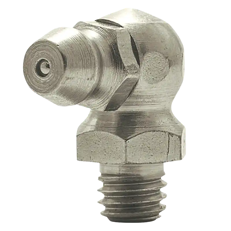 M6 x 1 90 Degree Metric Grease Fitting Steel Zinc Yellow (200 / Bag) Trusted Brand
