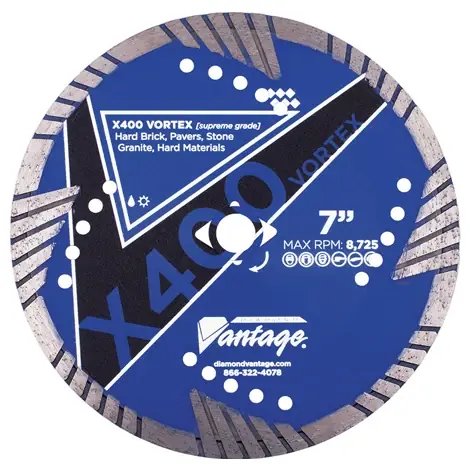 Hot Picks Diamond Vantage 1212BEDVUX4-2 12" x 0.125" Diamond Blade for Concrete/Masonry X400 VORTEX
