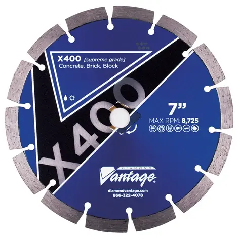 Diamond Vantage 0609UDUX4-2 6" x 0.095" Diamond Blade for Concrete/Masonry X400 Super Sale