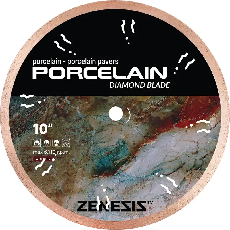 Diamond Vantage S-0706AWPZ 7" x 0.060" x 5/8" Diamond Blade for Ceramic & Porcelain Tile ZENESIS PORCELAIN Top Rated