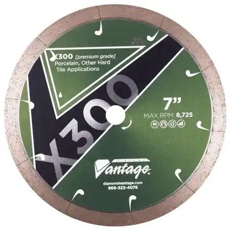 Diamond Vantage 4506APWX3 4.5" x 0.060" x 5/8" Diamond Blade for Tile/Porcelain/Hard X300 PORCELAIN Instant Buy