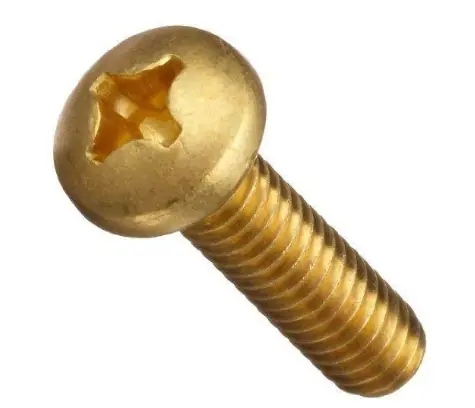 10-24 X 3/8" Pan Head Machine Screws Phillips Drive Brass (100 / Pkg.) Special Offer