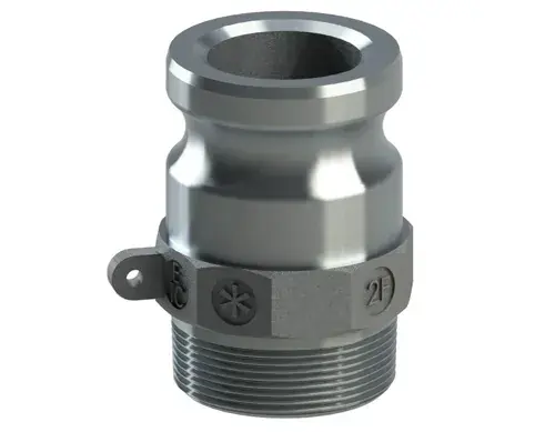 Final Sale 4" Type F Cam & Groove Adapter x Male NPT Ever-Tite Aluminum