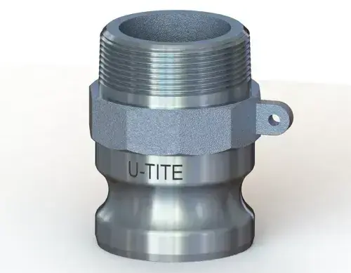 1" Type F Cam & Groove Adapter x Male NPT U-Tite Aluminum (5 / Pkg.) Time-Limited