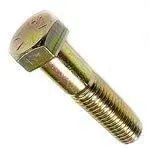Limited Offer 1/2-20 X 5" Hex Head Cap Screws USA Made Grade L9 Alloy Steel Yellow Zinc Partially Threaded (25 / Pkg.)