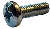 M1.6-0.35 X 5mm Pan Head Machine Screws Phillips Drive Steel Zinc Plated (600 / Pkg.) Same Day Shipping