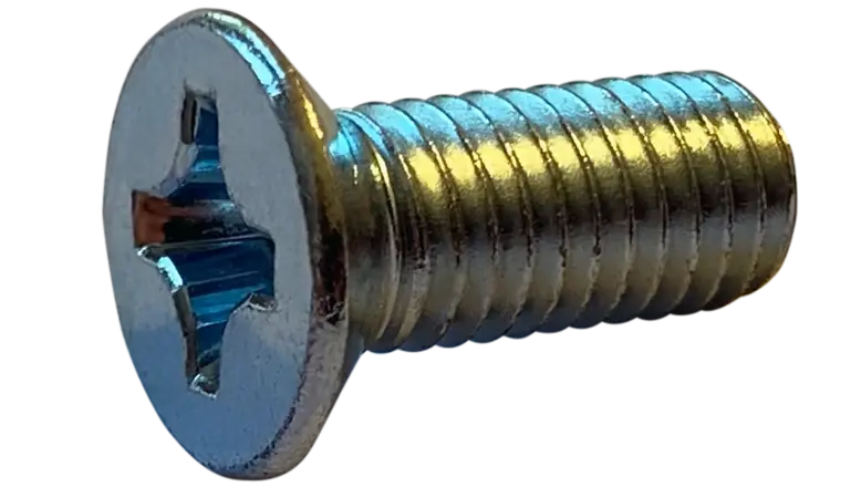 Luxury M8-1.25 X 12mm Flat Head Machine Screws Phillips Drive Steel Zinc Plated (300 / Pkg.)