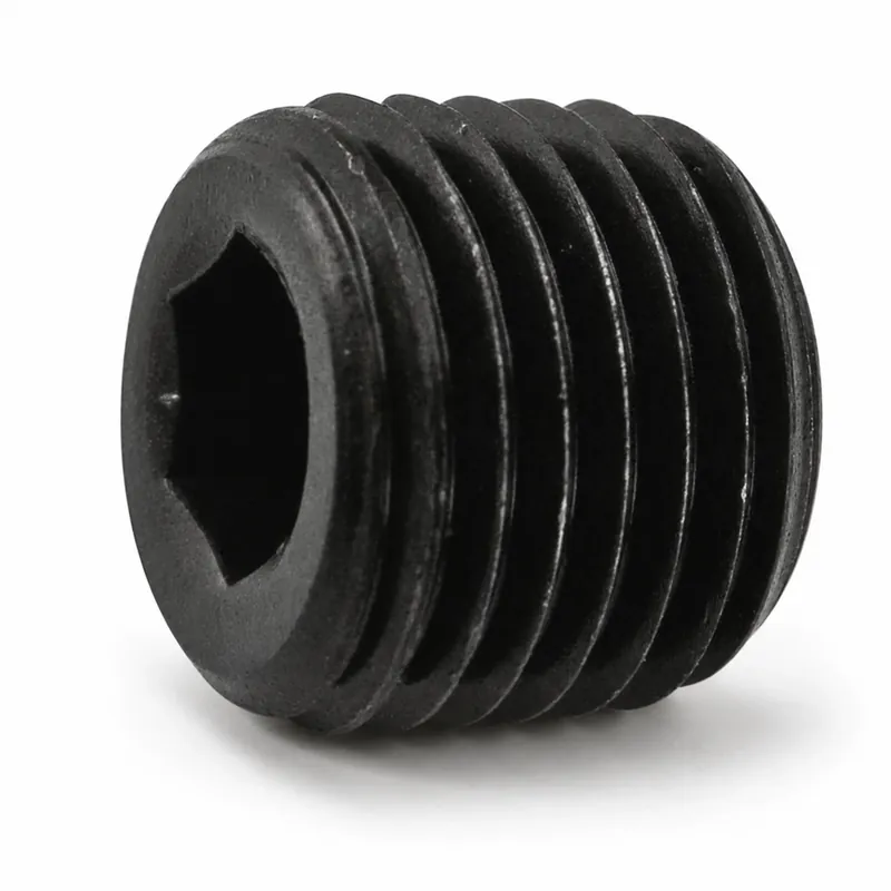 HOLO-KROME 10008 3/8"-18 NPTF Socket Pressure Plugs Dryseal 3/4" Taper Alloy Steel Thermal Black Oxide (100 / Pkg.) Weekend Sale