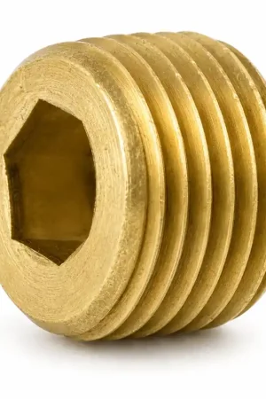 HOLO-KROME 11110 3/4"-14 PTF Flush Socket Pressure Plugs 7/8" Taper Brass (50 / Pkg.) Markdown