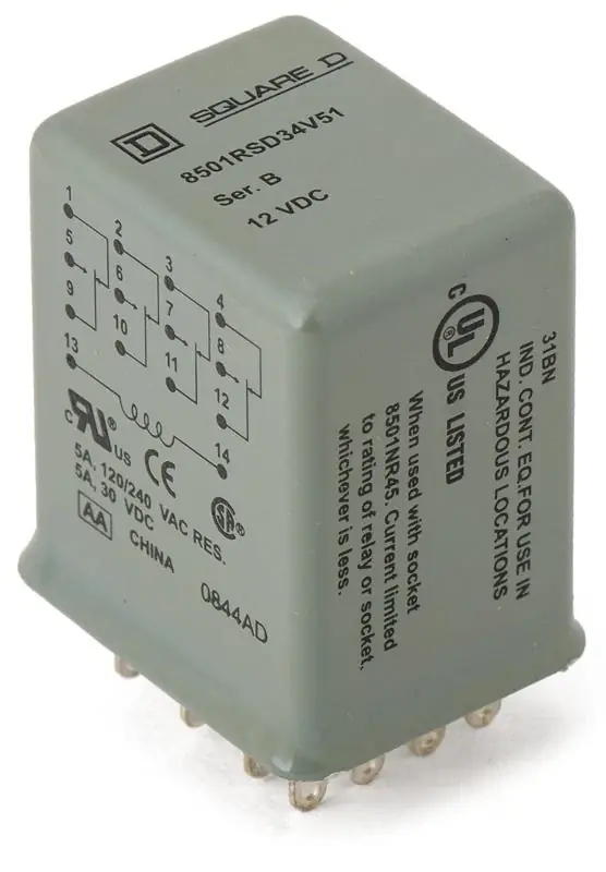 Special Discount Square D 8501RSD34V51 General Purpose Relay