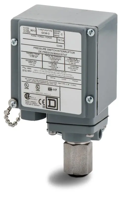 Super Sale Telemecanique 9012GCW3 Pressure Switch