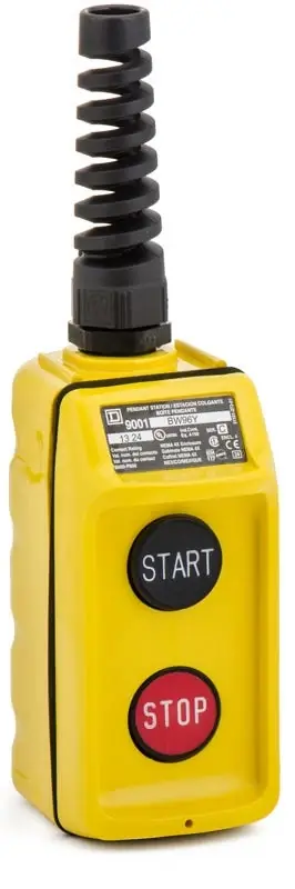 Final Sale Schneider Electric 9001BW96Y Push Button Pendant Station