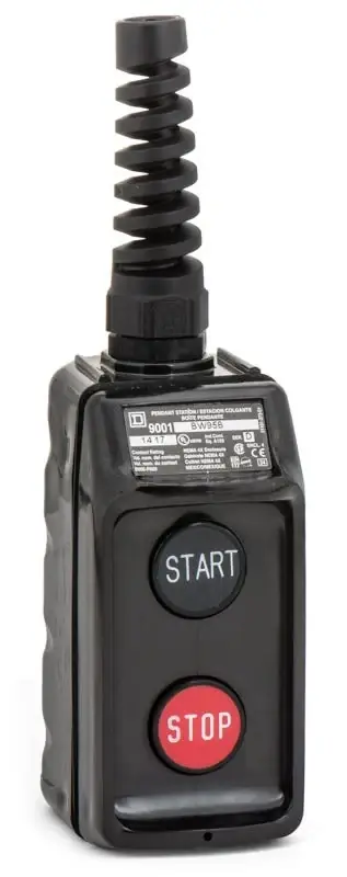 Schneider Electric 9001BW95B Push Button Pendant Station Fan Favorite