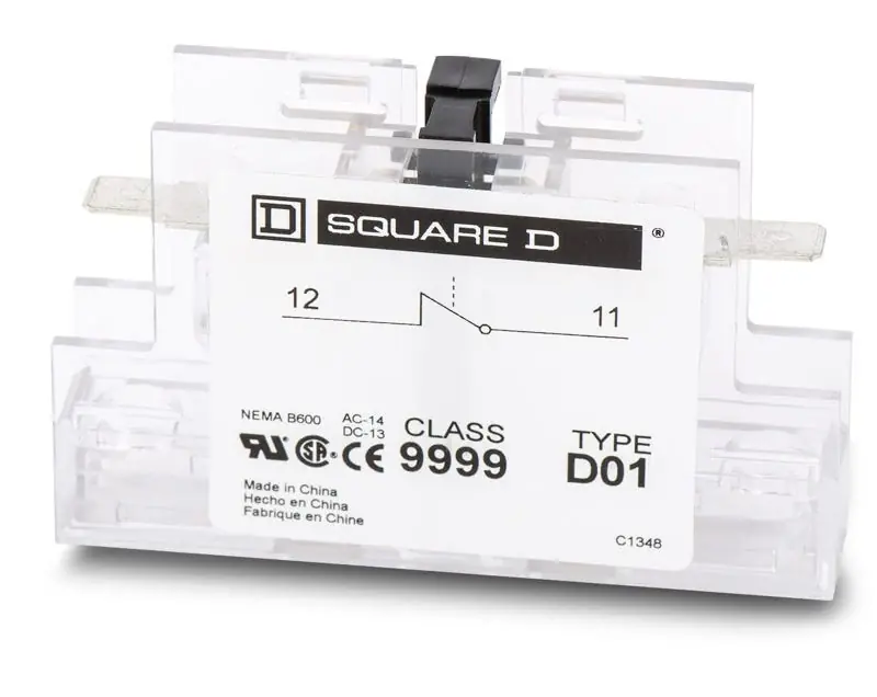 Square D 9999D01 Auxiliary Contact Block One Day Deal
