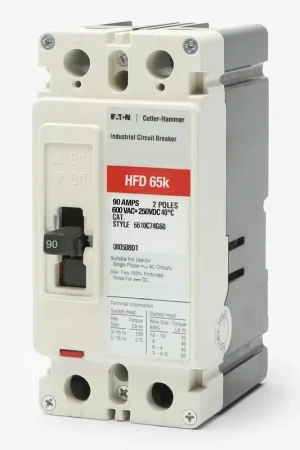Super Sale Eaton / Cutler-Hammer HFD2090L - 90A 2 Pole Molded Case Circuit Breaker