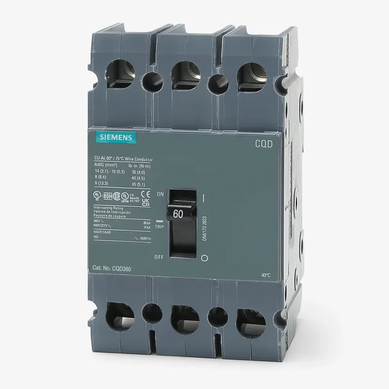 Siemens CQD360 - 60A 3 Pole Molded Case Circuit Breaker Clearance