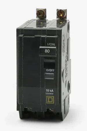 Square D QOB280VH - 80A 2 Pole Miniature Circuit Breaker Instant Buy