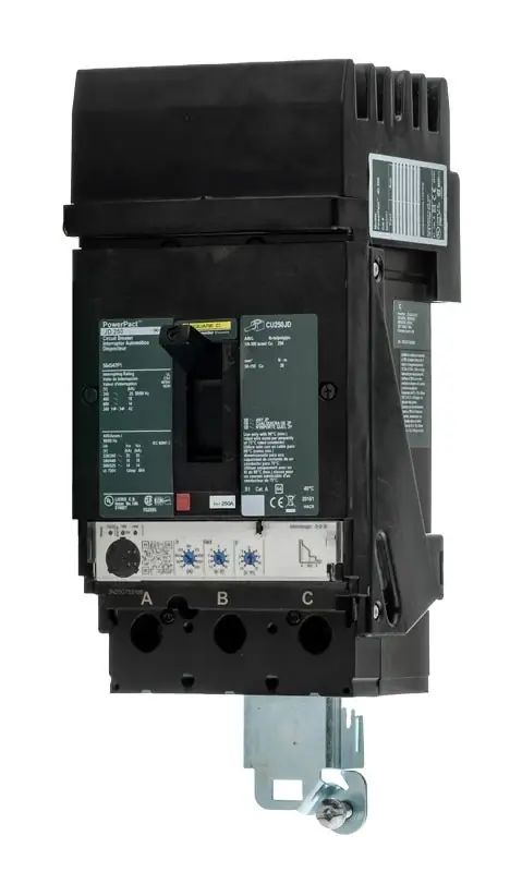 Square D JDA36250CU33X - 250A 3 Pole Molded Case Circuit Breaker Today Only