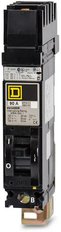 Weekend Sale Square D FA14090B - 90A 1 Pole Molded Case Circuit Breaker