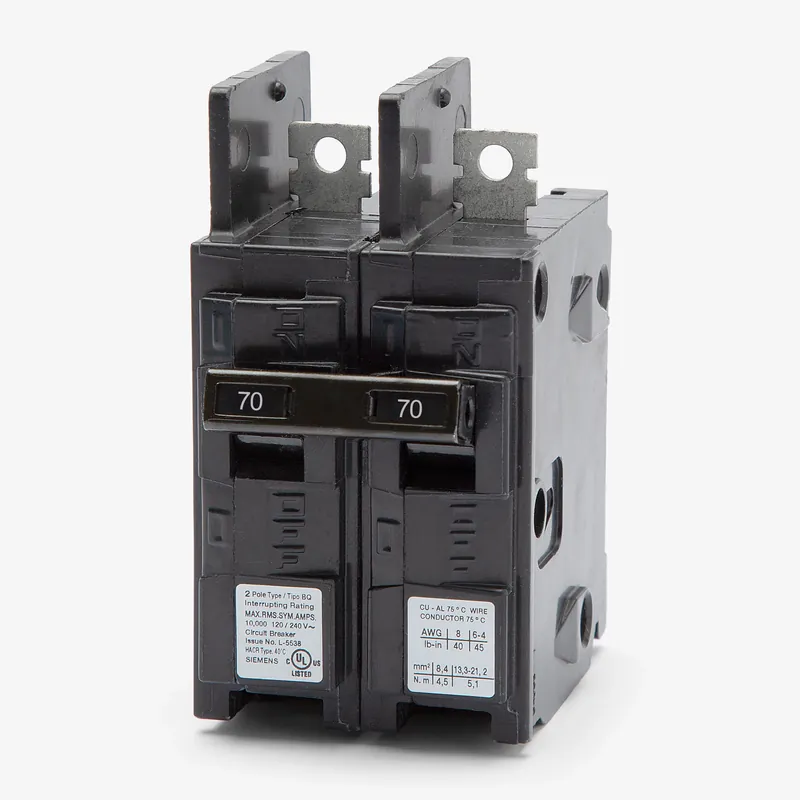 Limited Time Siemens BQ2B070 - 70A 2 Pole Molded Case Circuit Breaker
