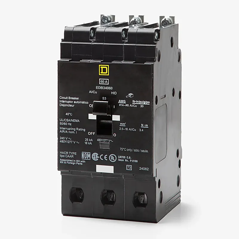 Square D EDB34060 - 60A 3 Pole Molded Case Circuit Breaker Next Day Delivery