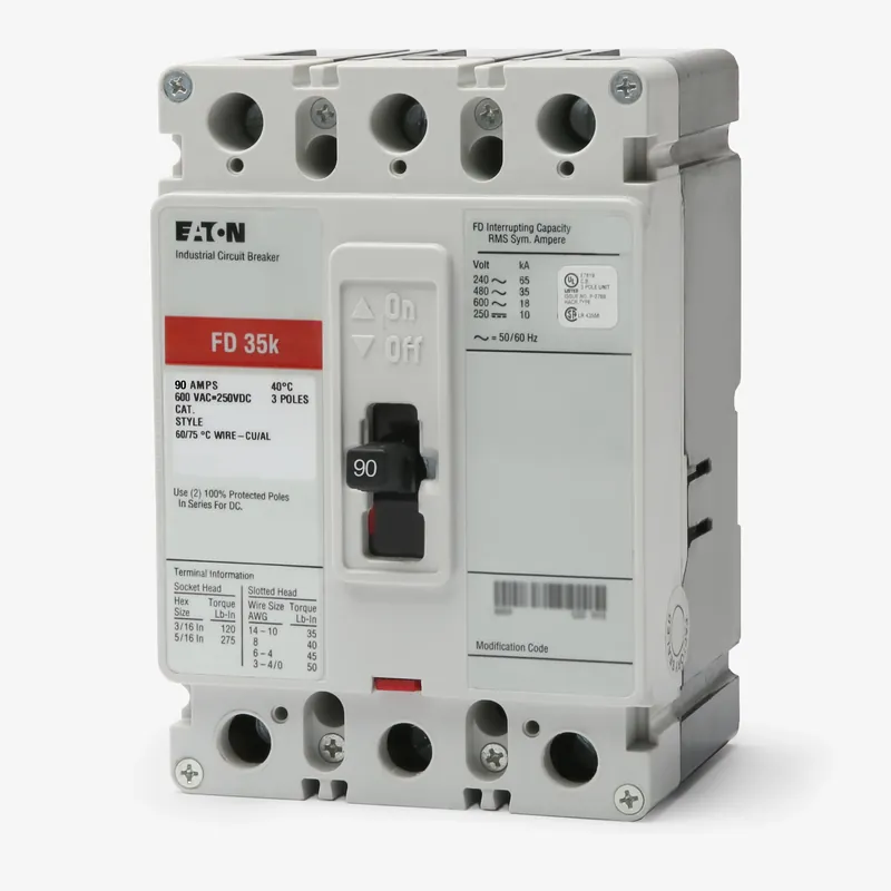Must Have Eaton / Cutler-Hammer FD3090 - 90A 3 Pole Molded Case Circuit Breaker