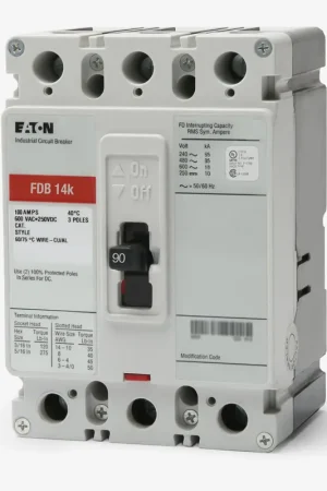 Best Price Eaton / Cutler-Hammer FDB3090 - 90A 3 Pole Molded Case Circuit Breaker