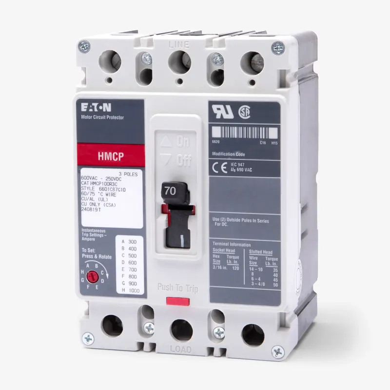 Crafted Eaton / Cutler-Hammer HMCP070M2C - 70A 3 Pole Motor Circuit Protector