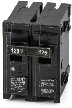 Siemens MP2125 - 125A 2 Pole Miniature Circuit Breaker Free Returns