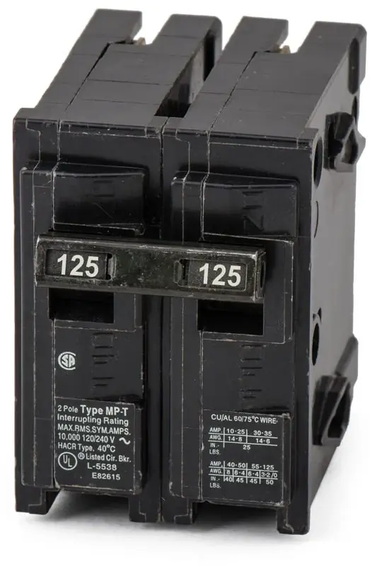 Siemens MP2125 - 125A 2 Pole Miniature Circuit Breaker Free Returns