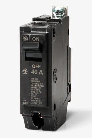 Latest ABB / General Electric THQB1140 - 40A 1 Pole Miniature Circuit Breaker