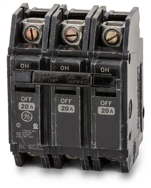 Luxury ABB / General Electric THQC32020WL - 20A 3 Pole Molded Case Circuit Breaker