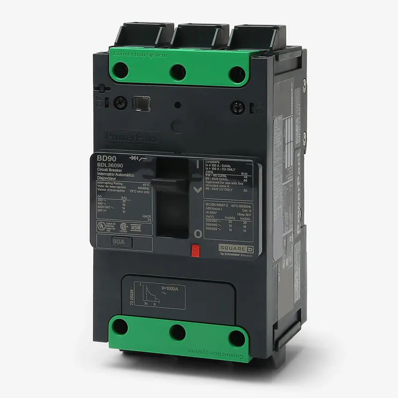 Popular Square D BDL36090 - 90A 3 Pole Molded Case Circuit Breaker