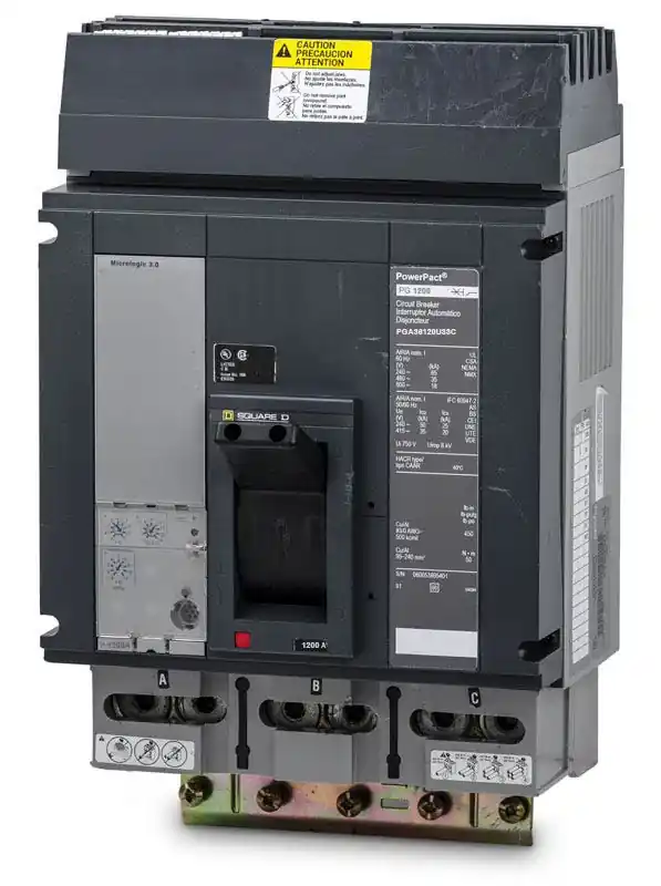 Same Day Shipping Square D PGA36120U33C - 1200A 3 Pole Molded Case Circuit Breaker