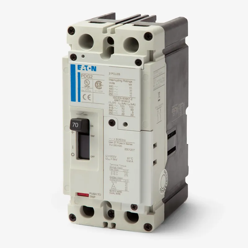 Genuine Eaton / Cutler-Hammer PDG22G0070TFFJ - 70A 2 Pole Molded Case Circuit Breaker