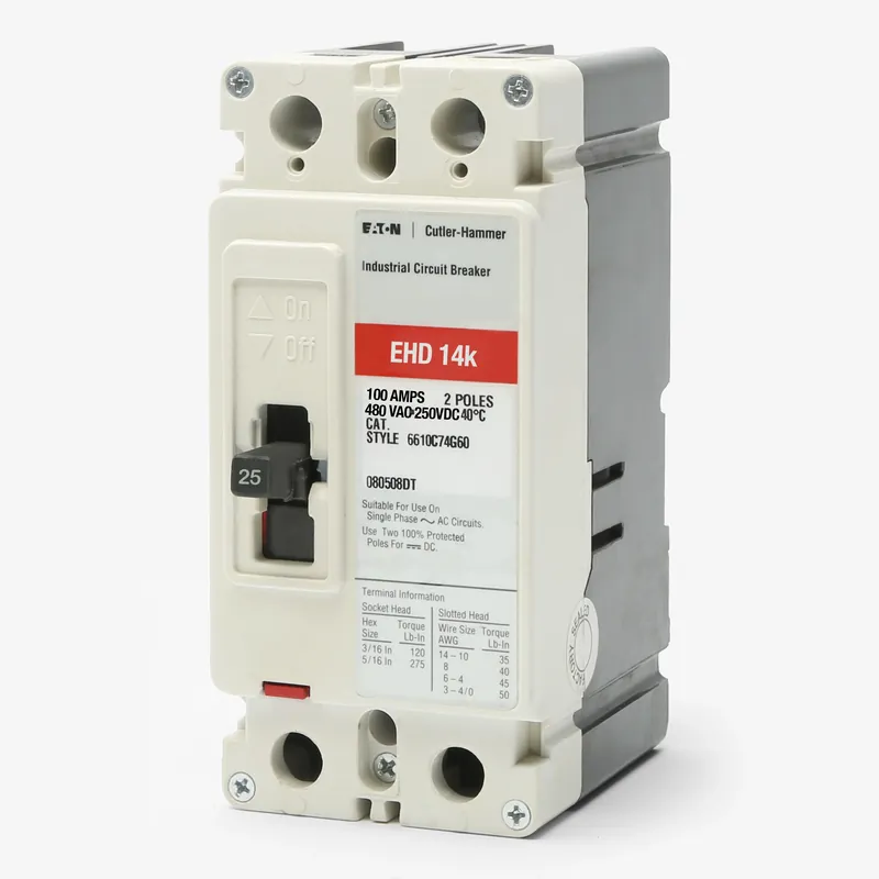 Bargain Eaton / Cutler-Hammer EHD2025 - 25A 2 Pole Molded Case Circuit Breaker