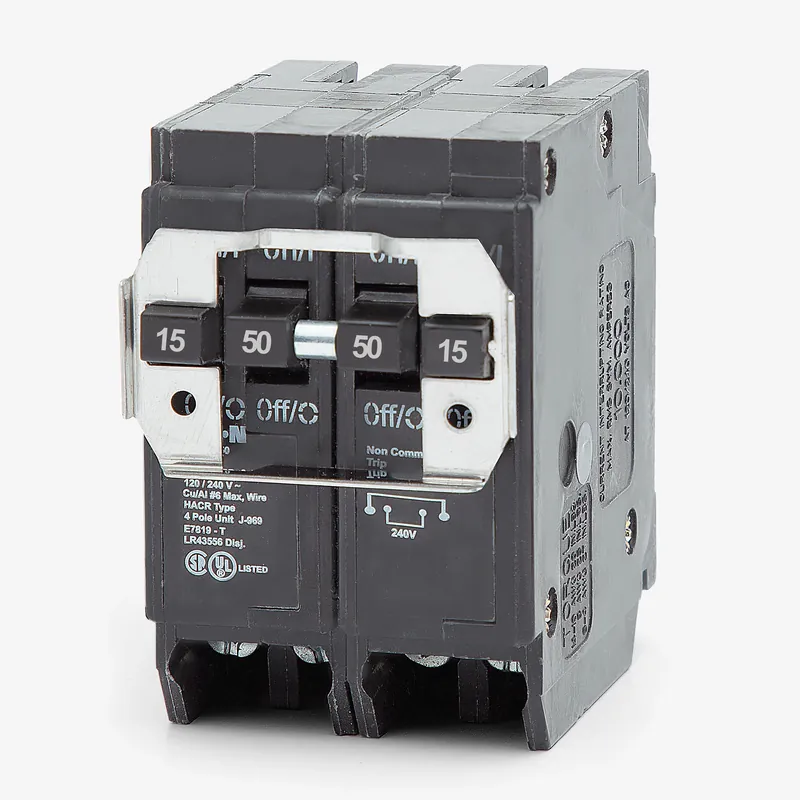 Must Have Eaton / Cutler-Hammer BQ215250 - 15/50A Quadplex Miniature Circuit Breaker