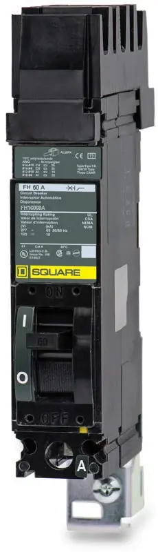 Buy Direct Square D FH16060A - 60A 1 Pole Molded Case Circuit Breaker