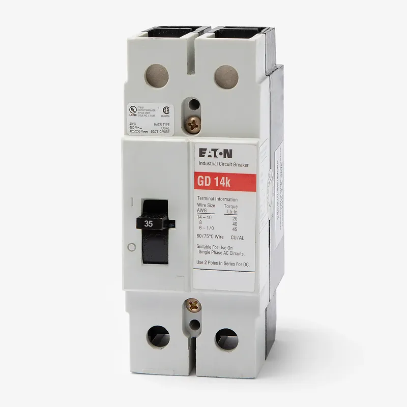 Buy Today Eaton / Cutler-Hammer GD2035 - 35A 2 Pole Molded Case Circuit Breaker