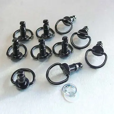 Aluminium Quick Release Stud 17mm D-Ring Pack x10 Big Sale
