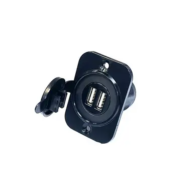 A1-USB2-1-BN-PS Switch Components – USB-A Dual 2.1A Shared Blackout Panel Mount Super Sale
