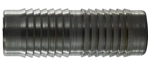 Time-Limited Midland Metal 973893 Hose Mender, 1-1/4 in Hose Barbed x 1-1/4 in Hose Barbed, Steel, Plain