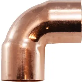 Authentic Midland Metal 77100 90-Degree Elbows, Copper Sweat Fittings, 1/8 90 Ell. C x C, Nipples and Fittings