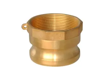 Get Yours Buchanan Rubber CGA-050-B1 Cam and Groove Adapter, 1/2 in Type A x 1/2 in FNPT, Brass